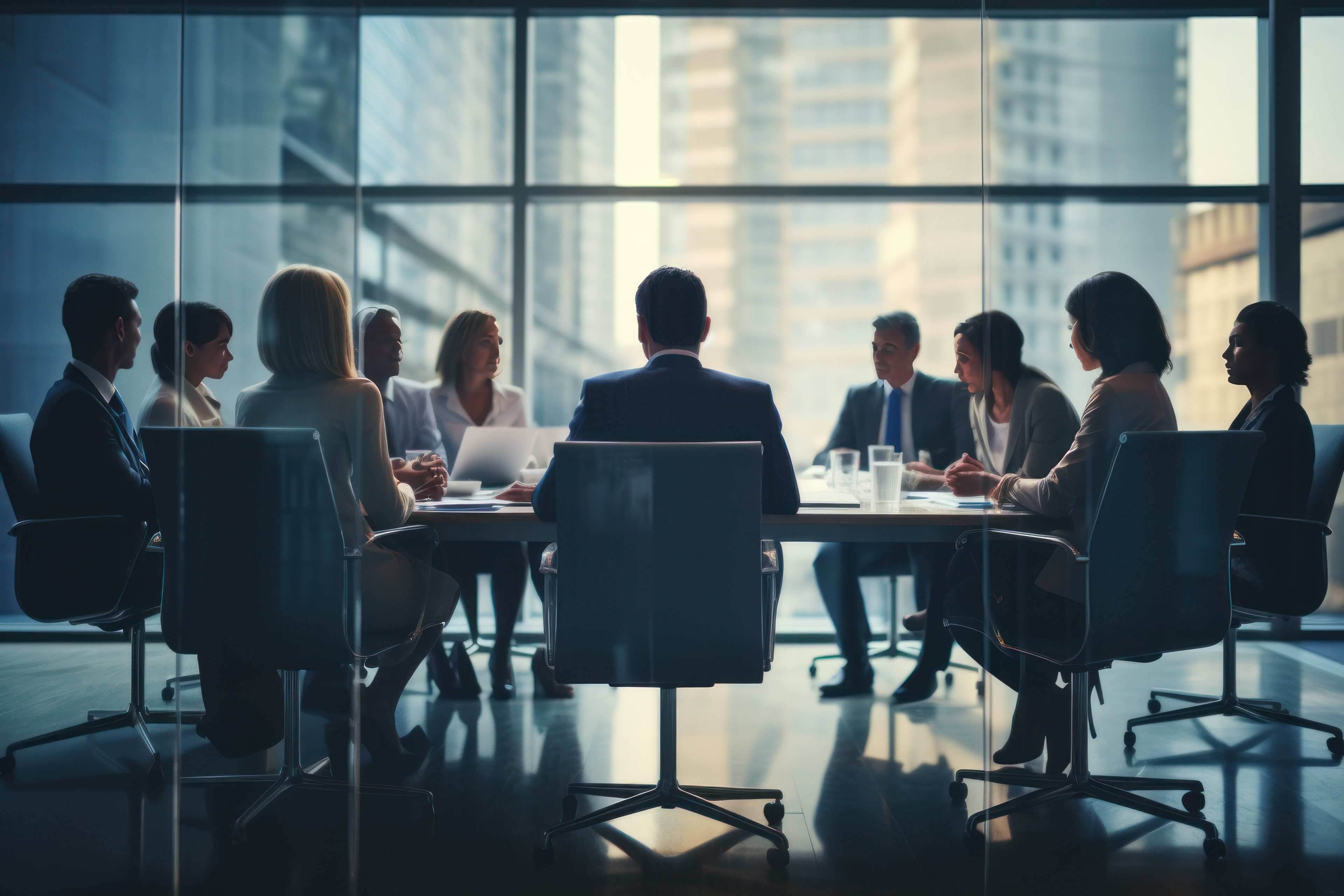 A group of business executives